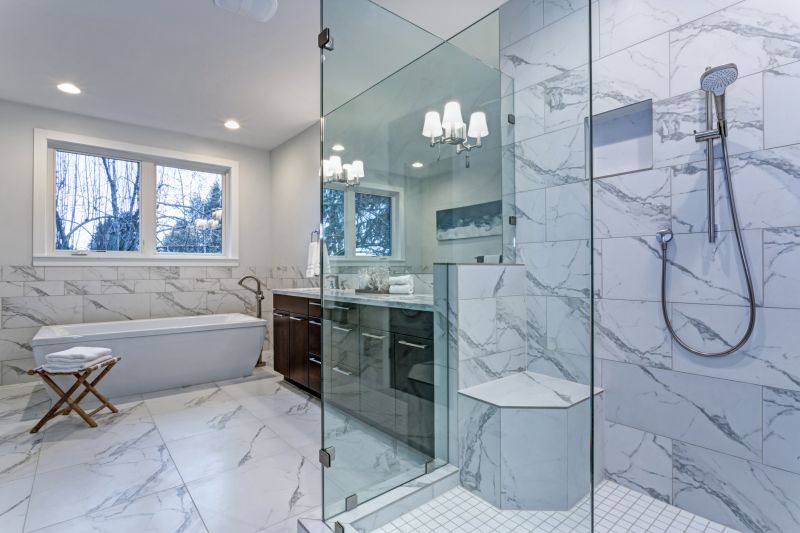 Walk-In Shower with Tiles