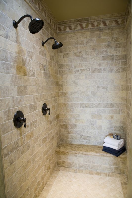 Contemporary Shower with Rain Head